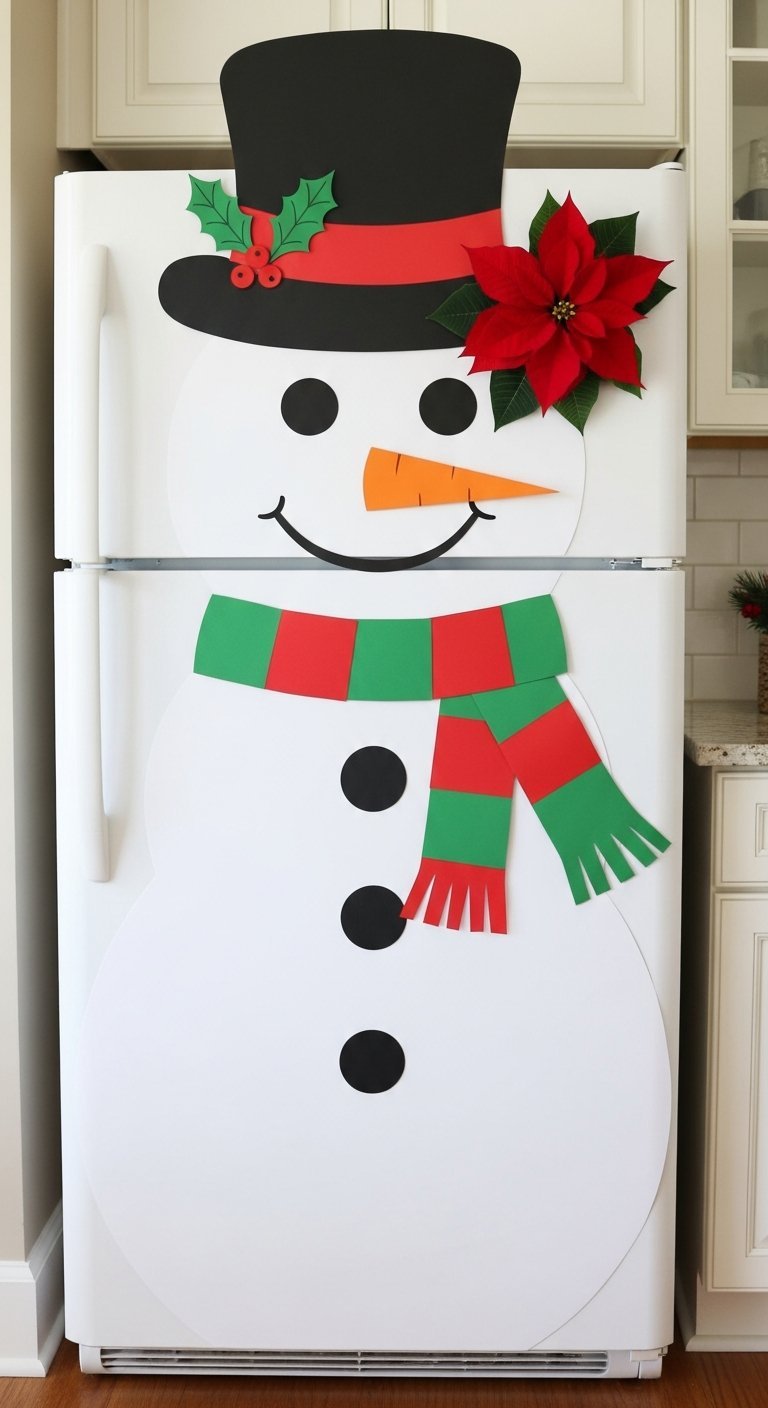 Carillons de vent DIY faits de pots de fleurs peints en bonshommes de neige