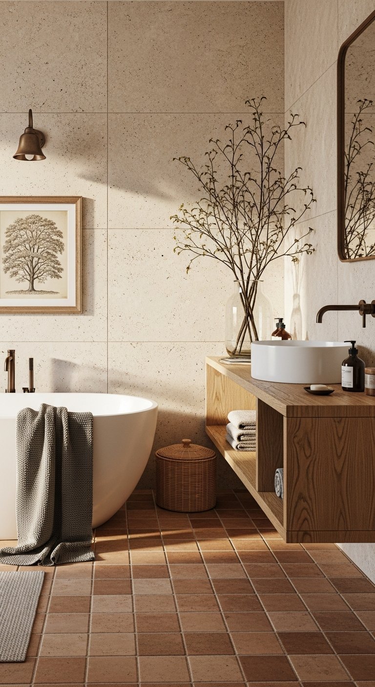 Carrelage tomette deco vintage