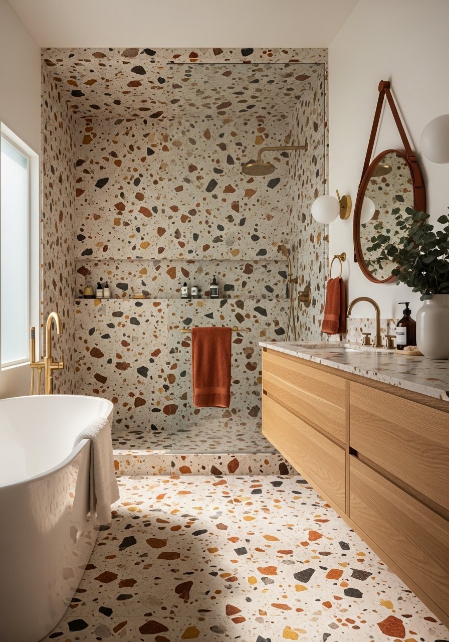 Douche italienne terrazzo terre