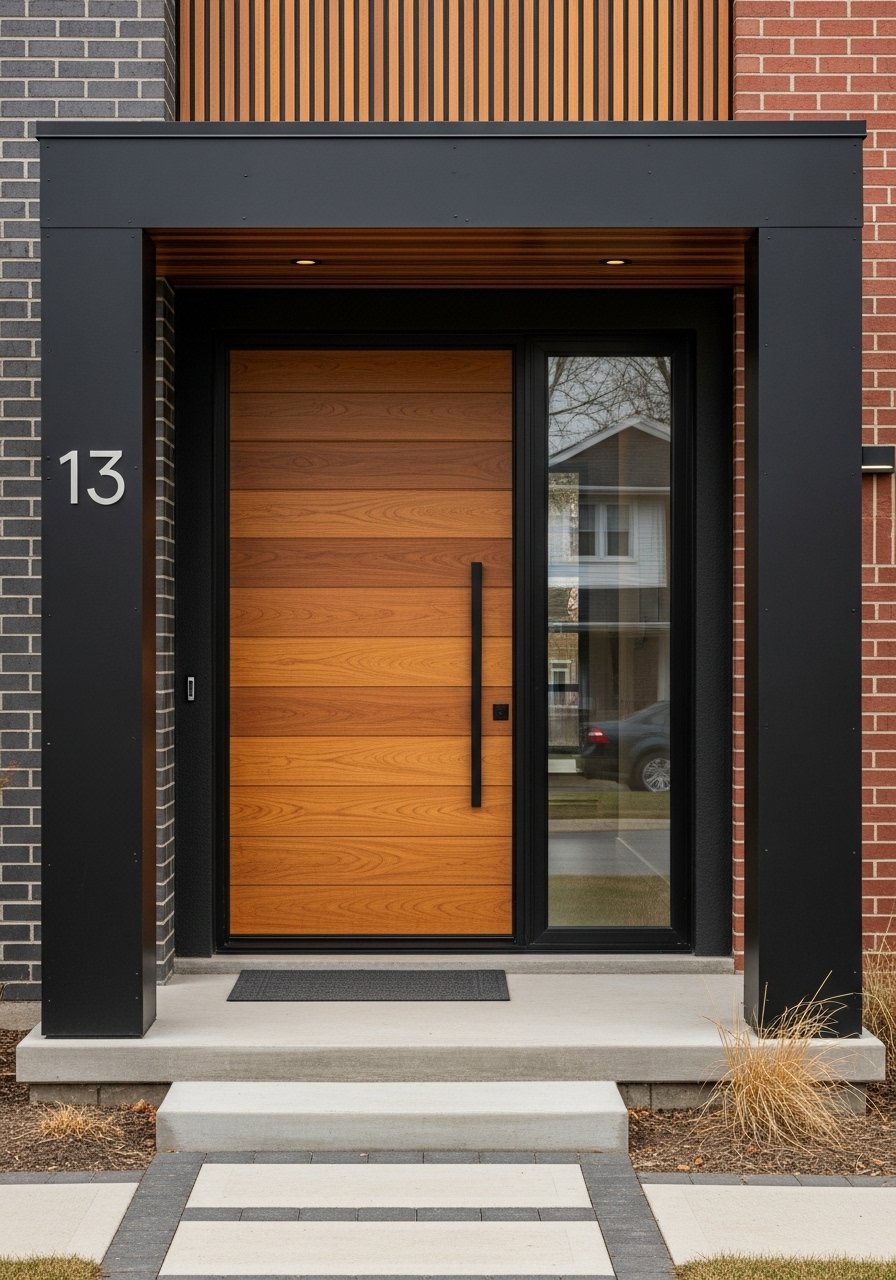 Porte entree design numero