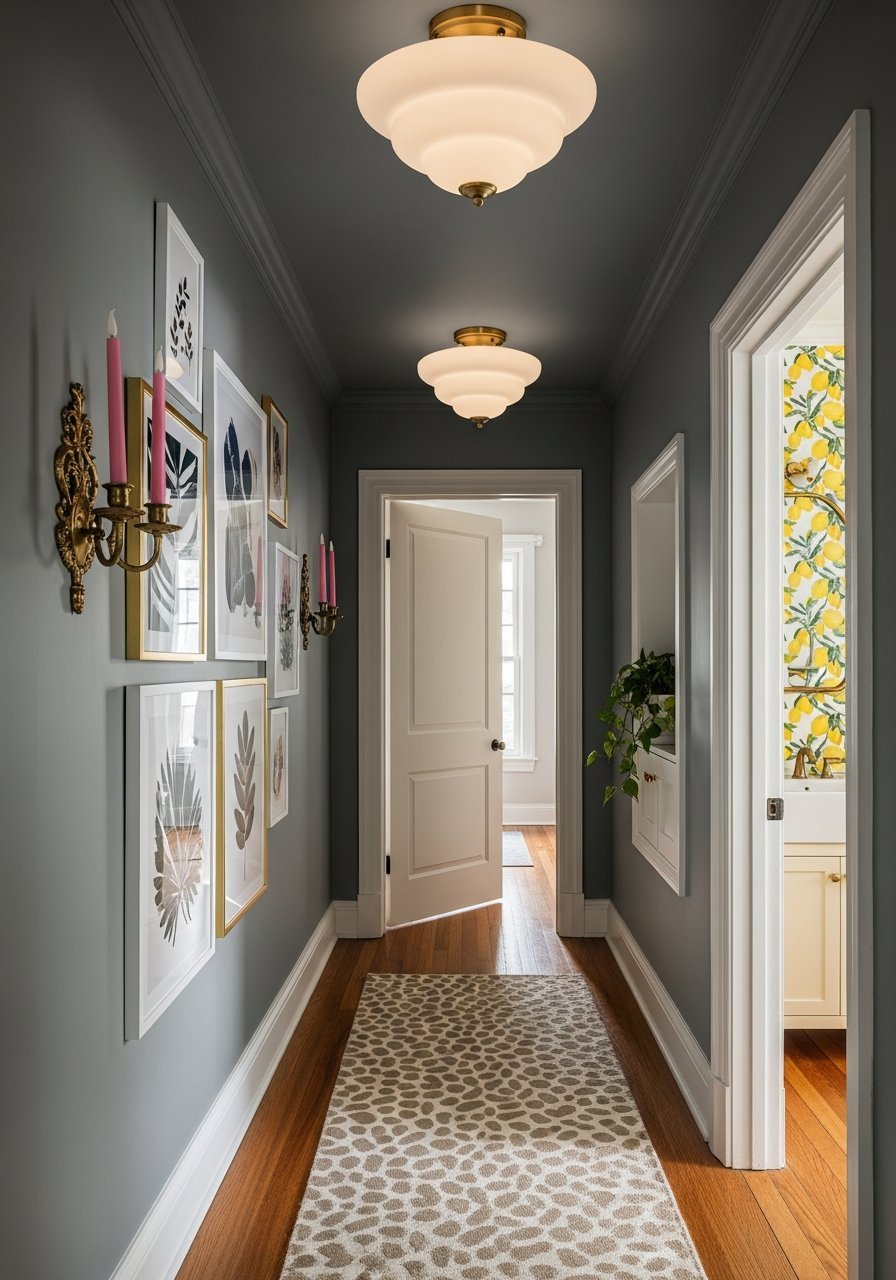 mur galerie gris ardoise