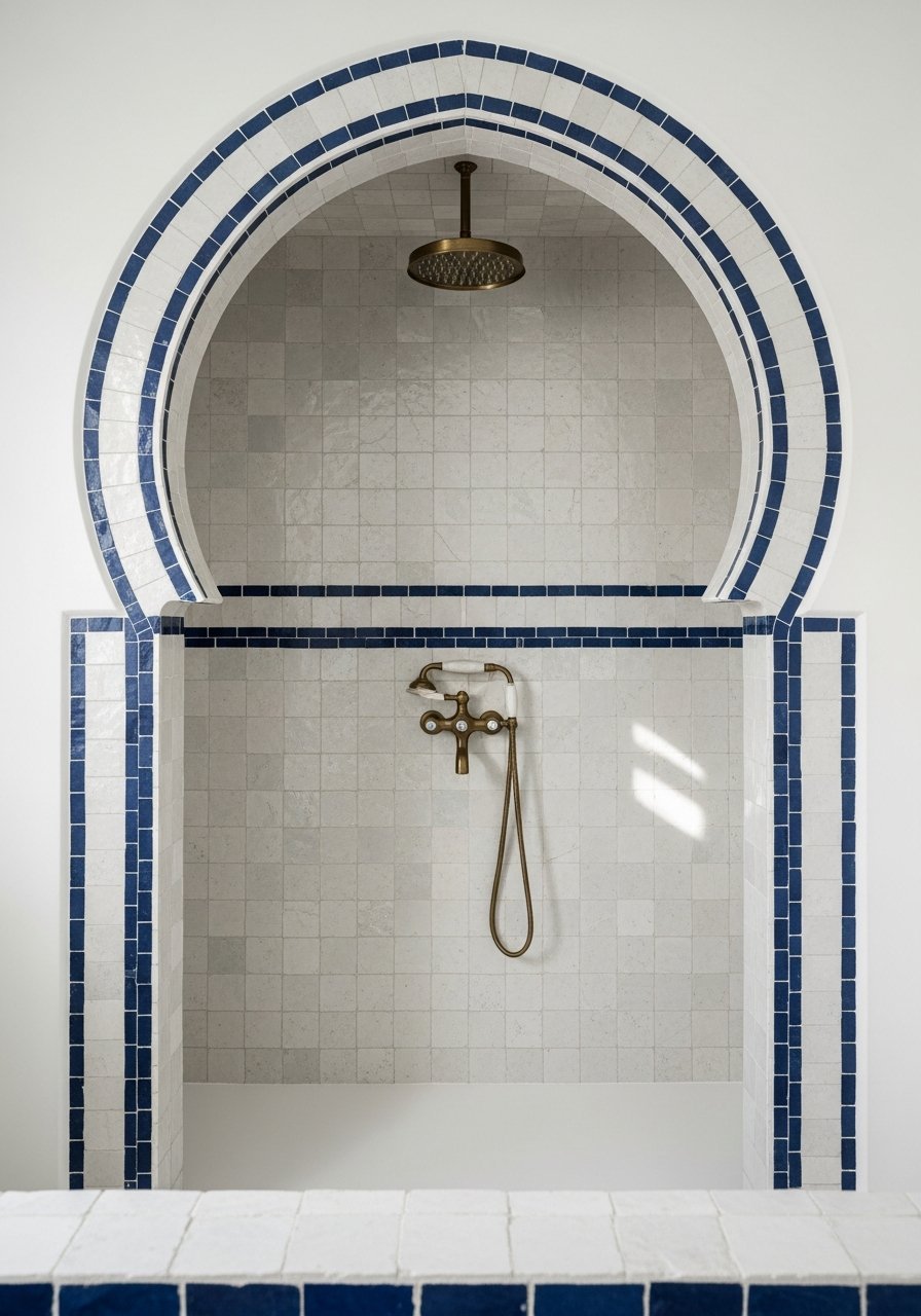 niche douche arche mauresque zellige