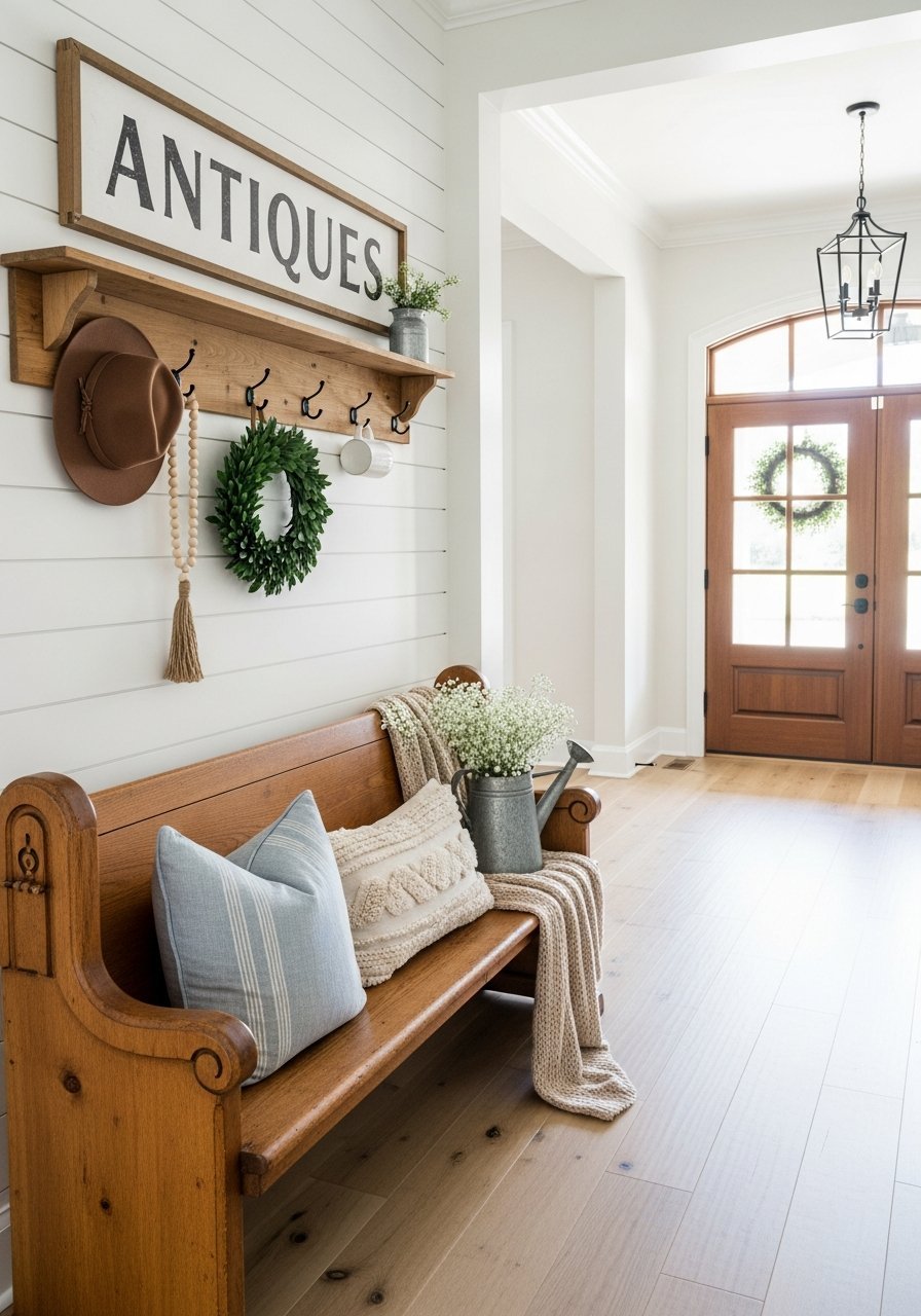 banc style banc eglise bois