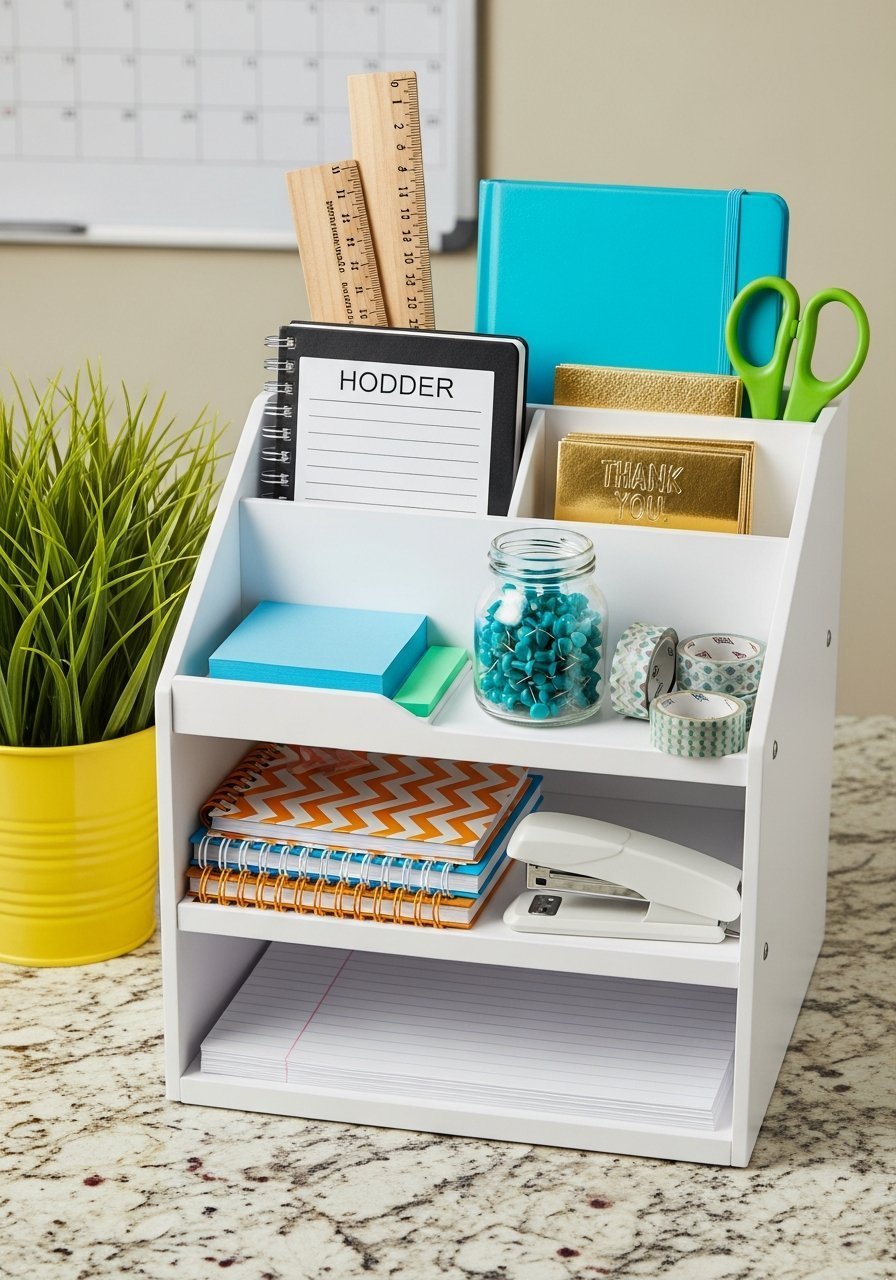 mini etagere bureau blanche