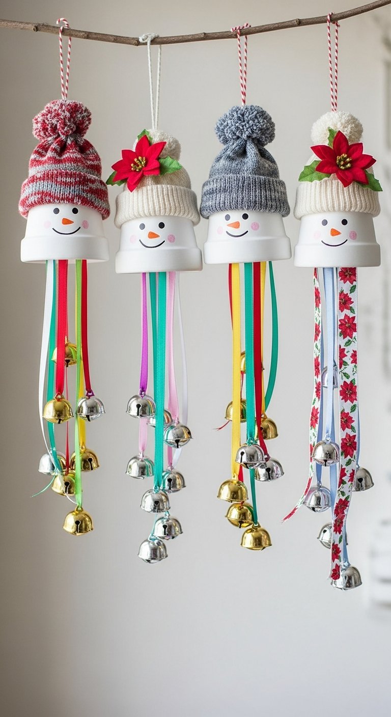 Lampes de nuit en forme de bonshommes de neige lumineux