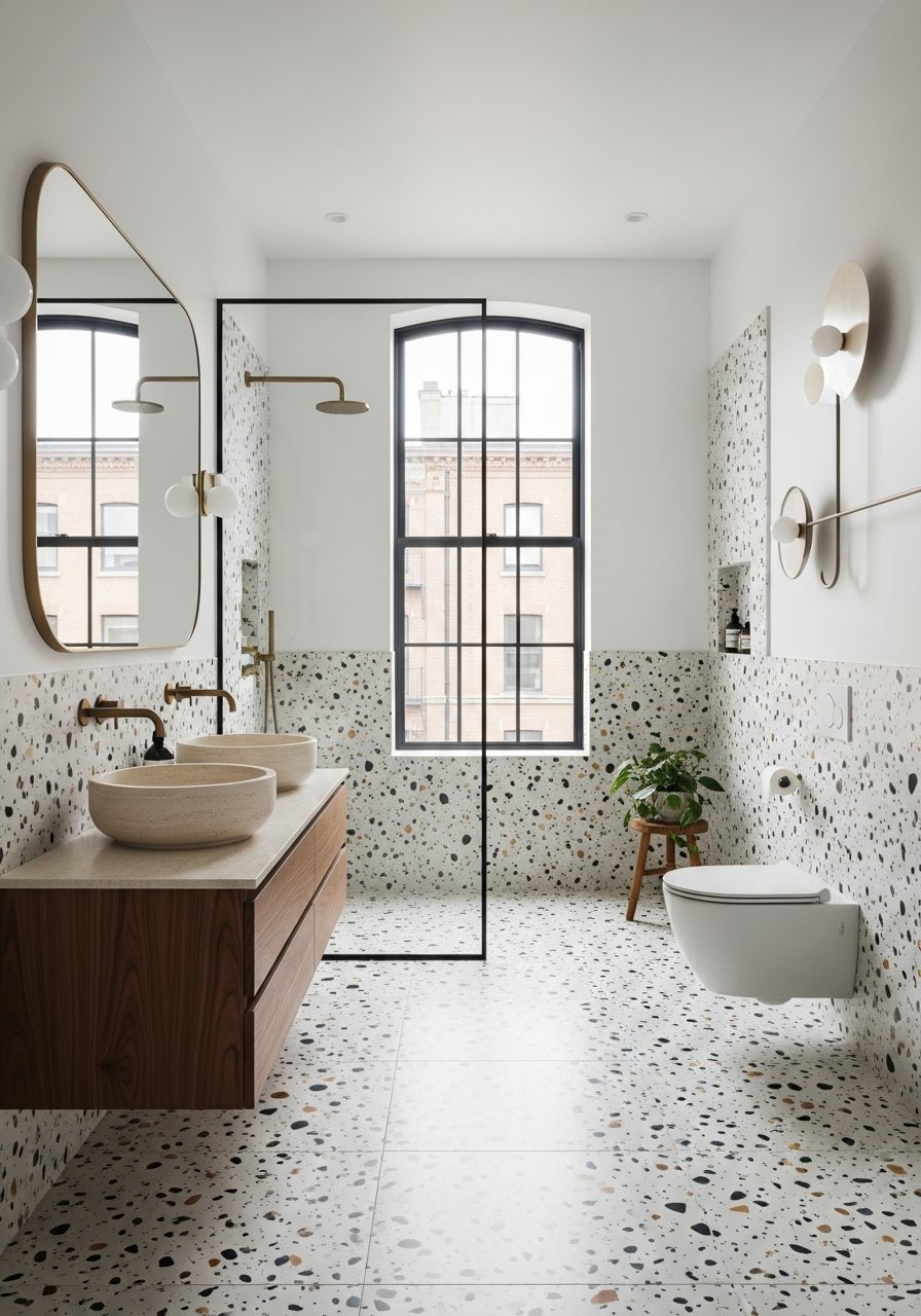 Verriere atelier terrazzo clair