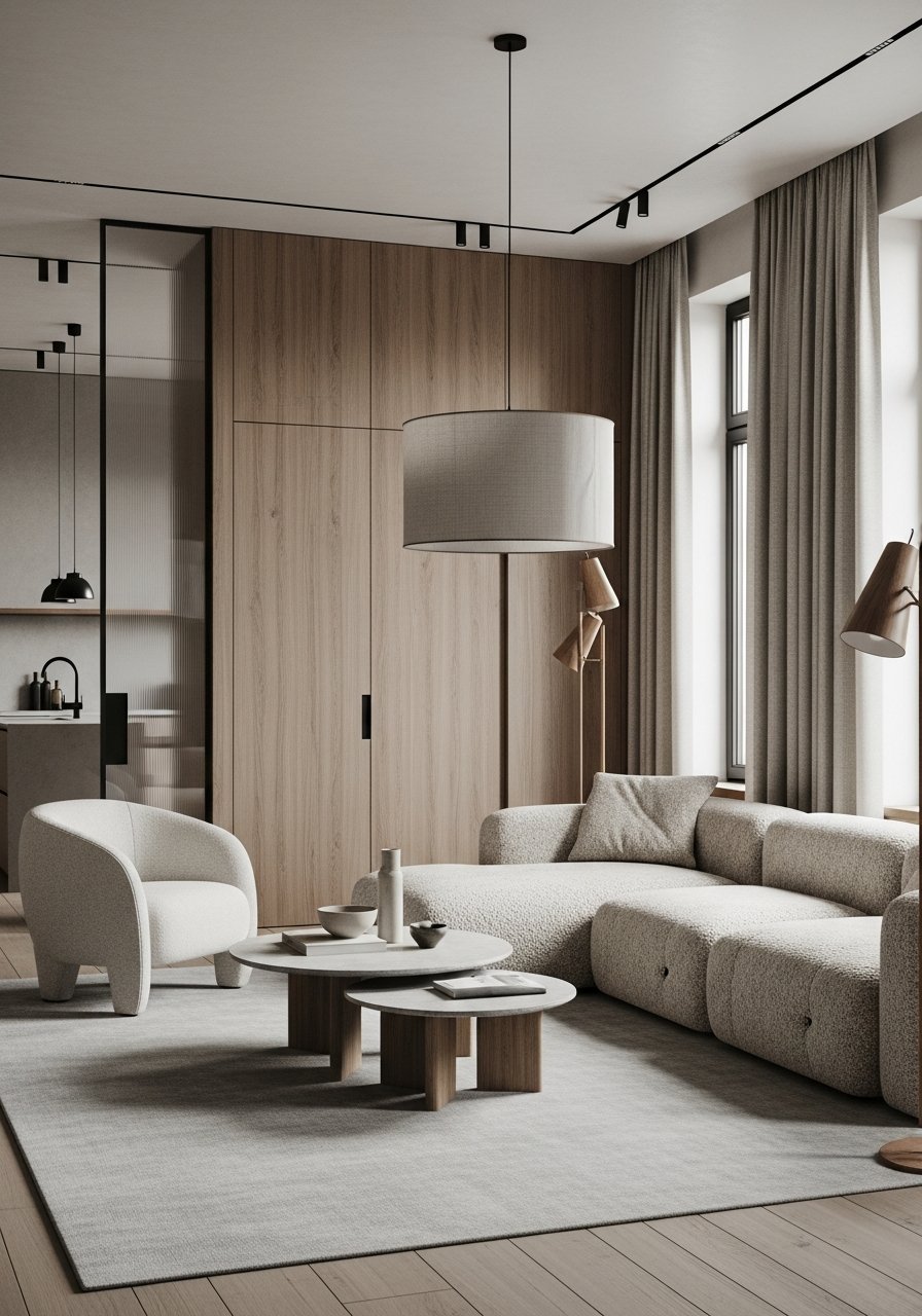 cloison verriere bois salon