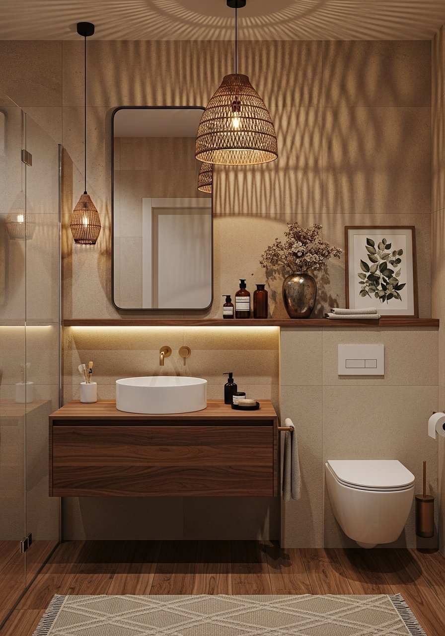 Ombres luminaire tressage rotin