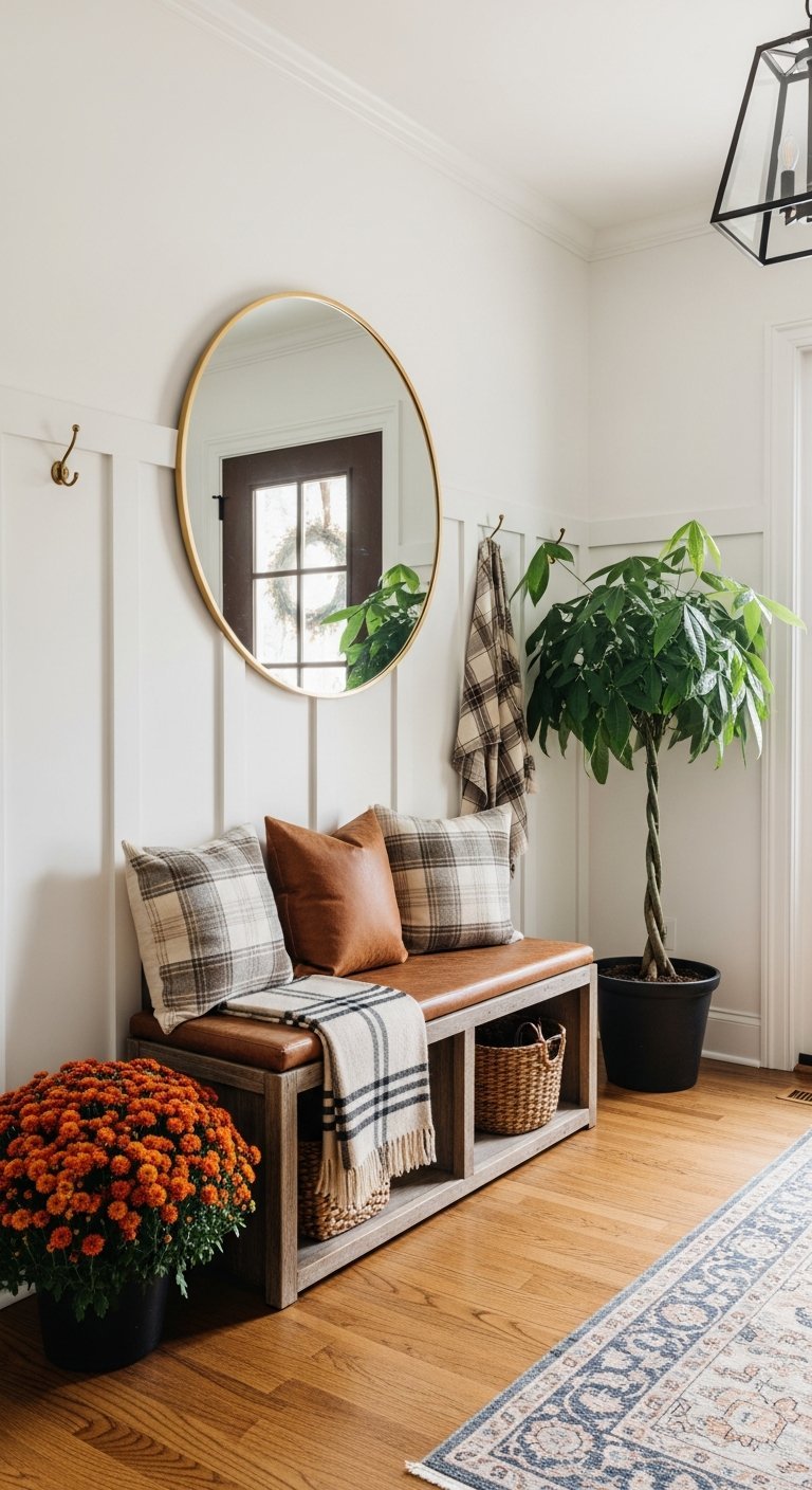 deco entree automne miroir