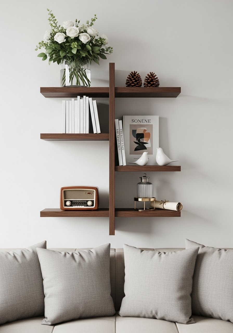 Design asymetrique bois minimaliste