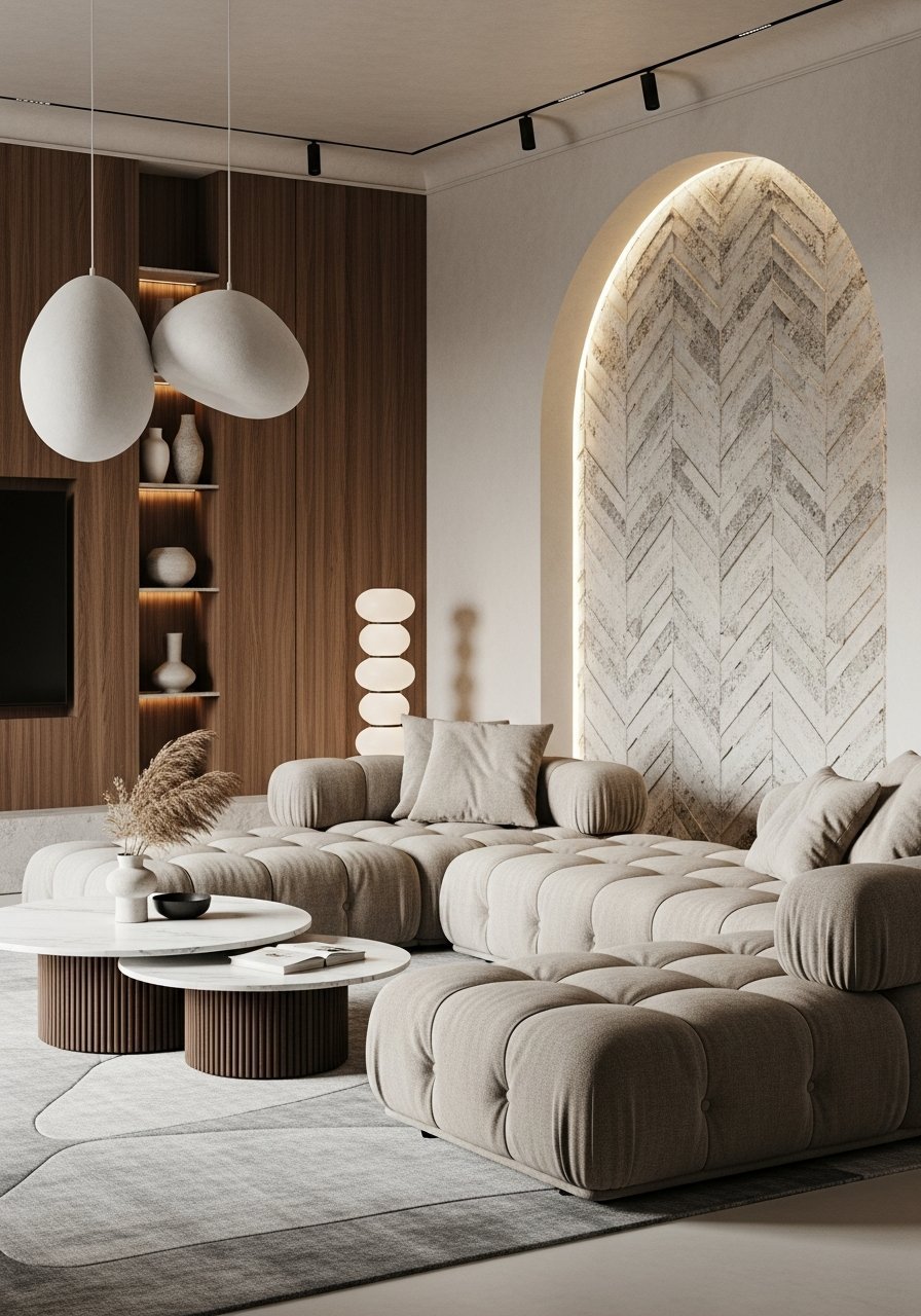 arche lumineuse mur texture