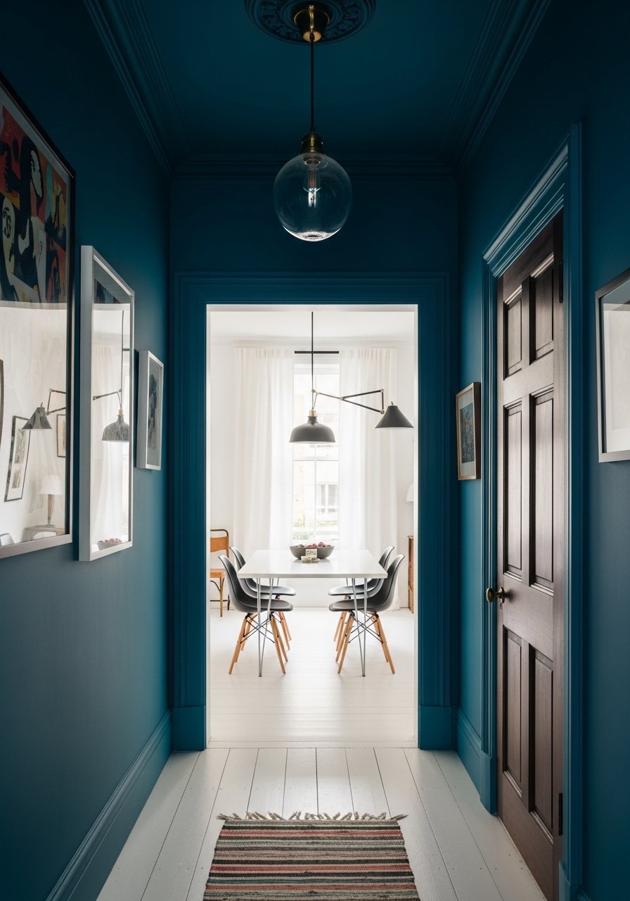 color drenching bleu petrole