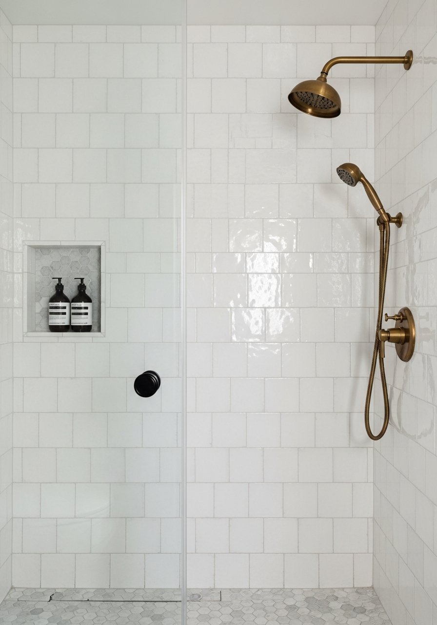 robinetterie laiton zellige blanc classique