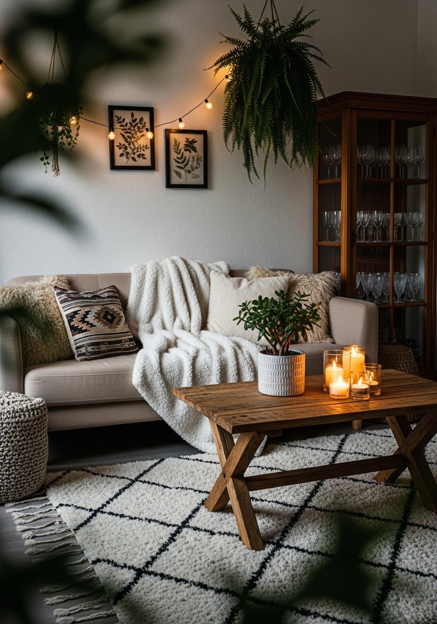 salon naturel table brute