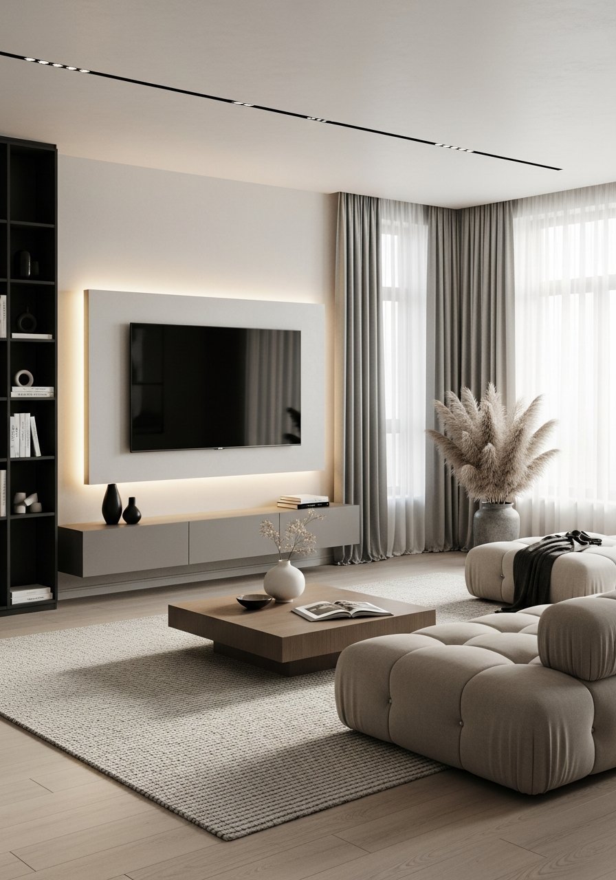 meuble tv flottant eclairage