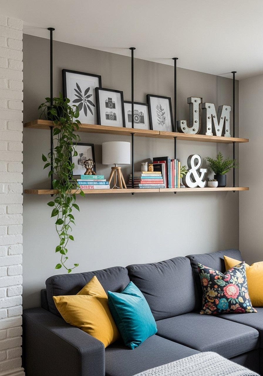 Etageres suspendues plafond industriel