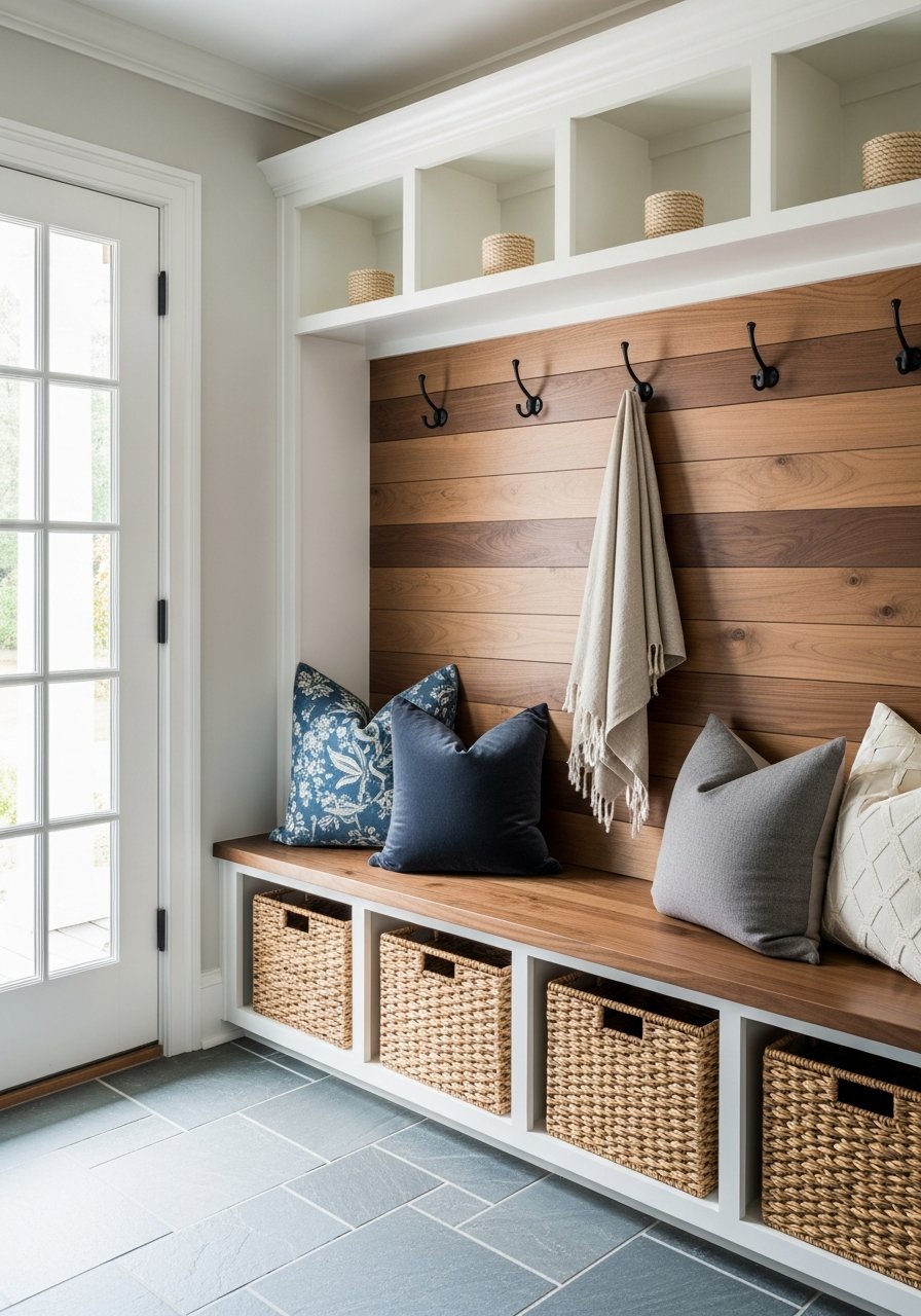 mur bois chalet moderne