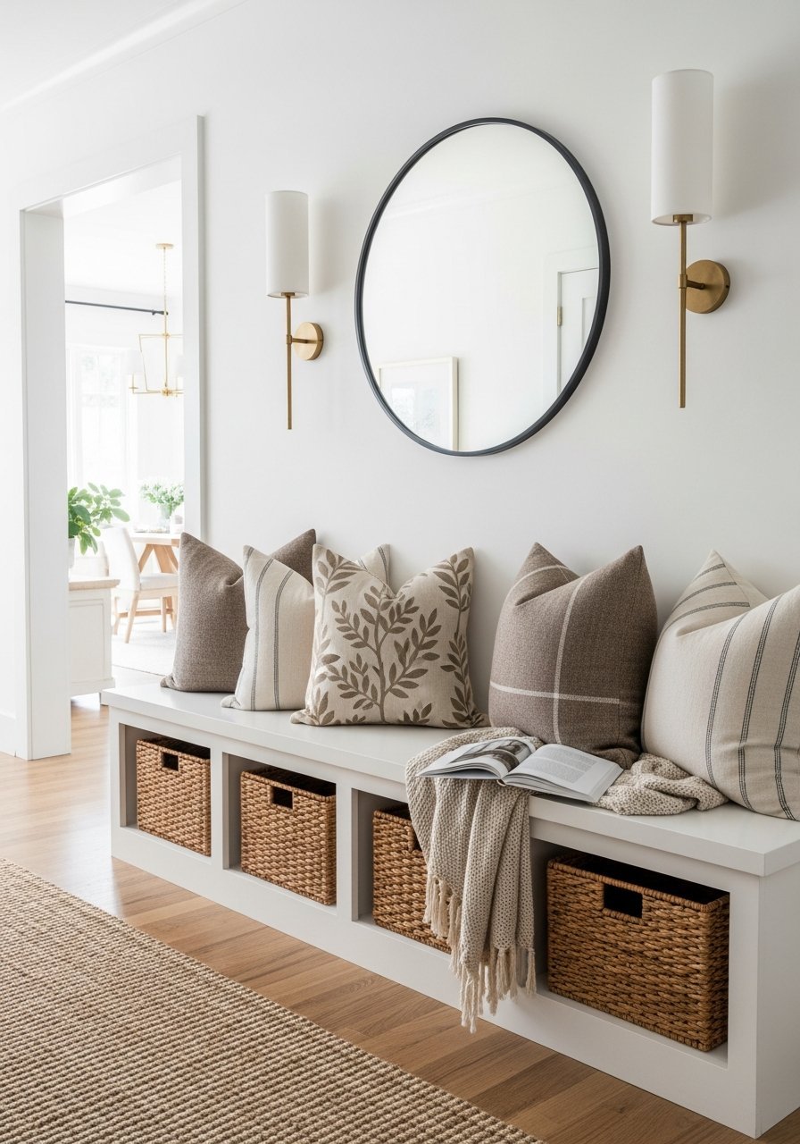 entree symetrique blanc lumineux