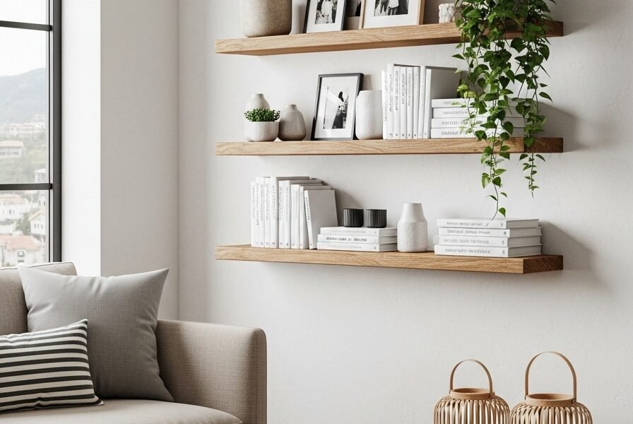 Mix plantes cadres deco salon