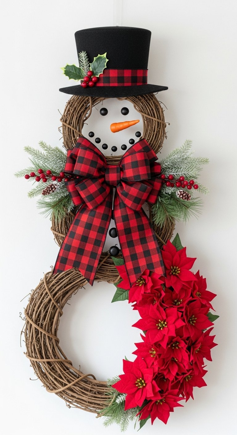 Étagère triangulaire en bois DIY avec mini scène hivernale