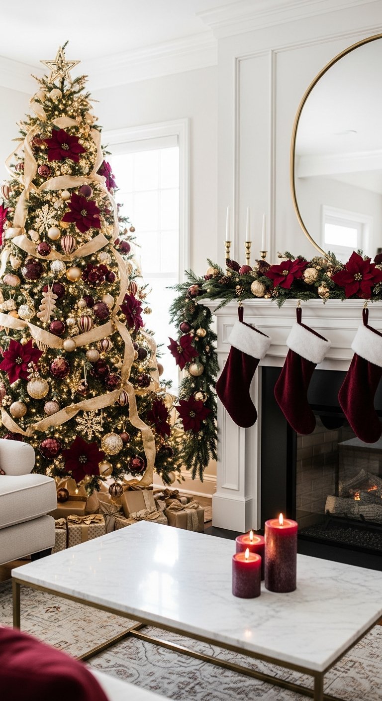 Sapin de Noël mural DIY fait de branches de bois naturel