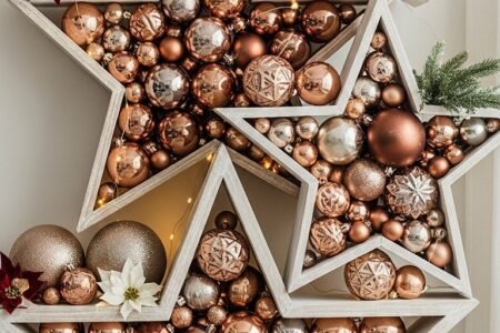 Centre de table DIY avec rondin de bois et silhouette de cerf