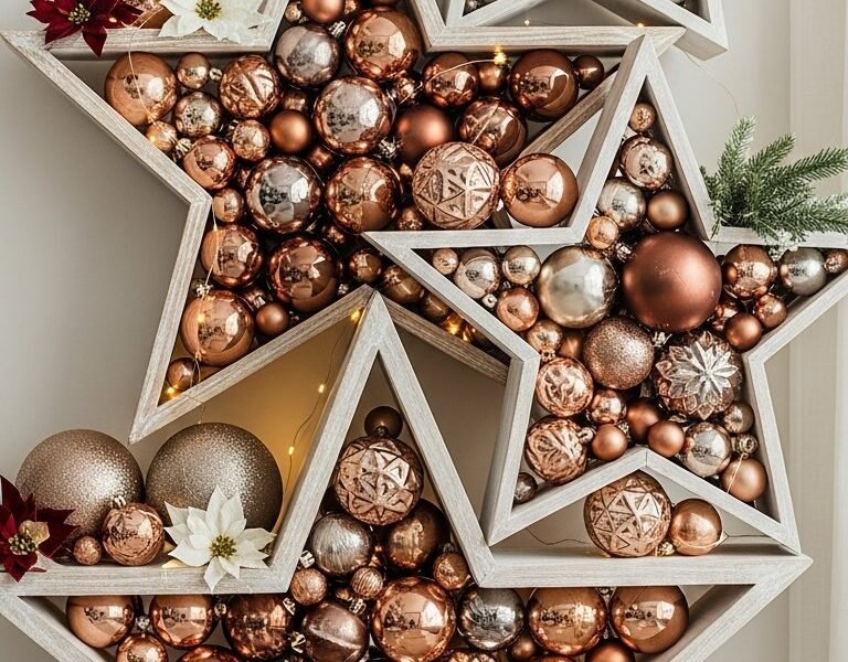 Centre de table DIY avec rondin de bois et silhouette de cerf