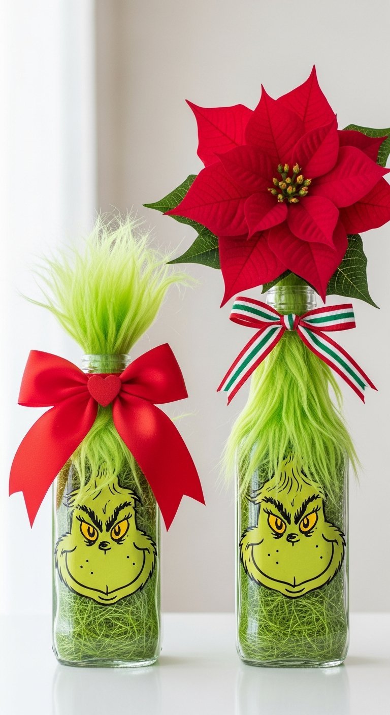 Coin de Noël avec fausse cheminée en carton rouge et sapin décoré