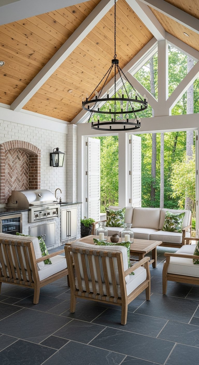 terrasse maison cuisine exterieure