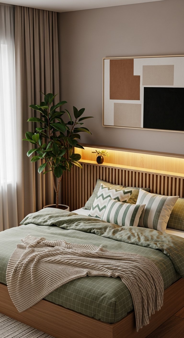 tete de lit tasseau eclairage integre