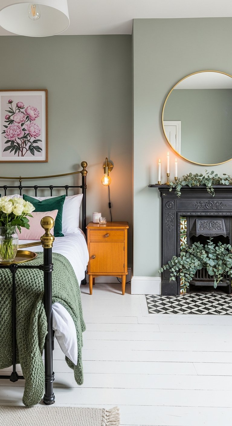 lit fer forge cheminee vintage