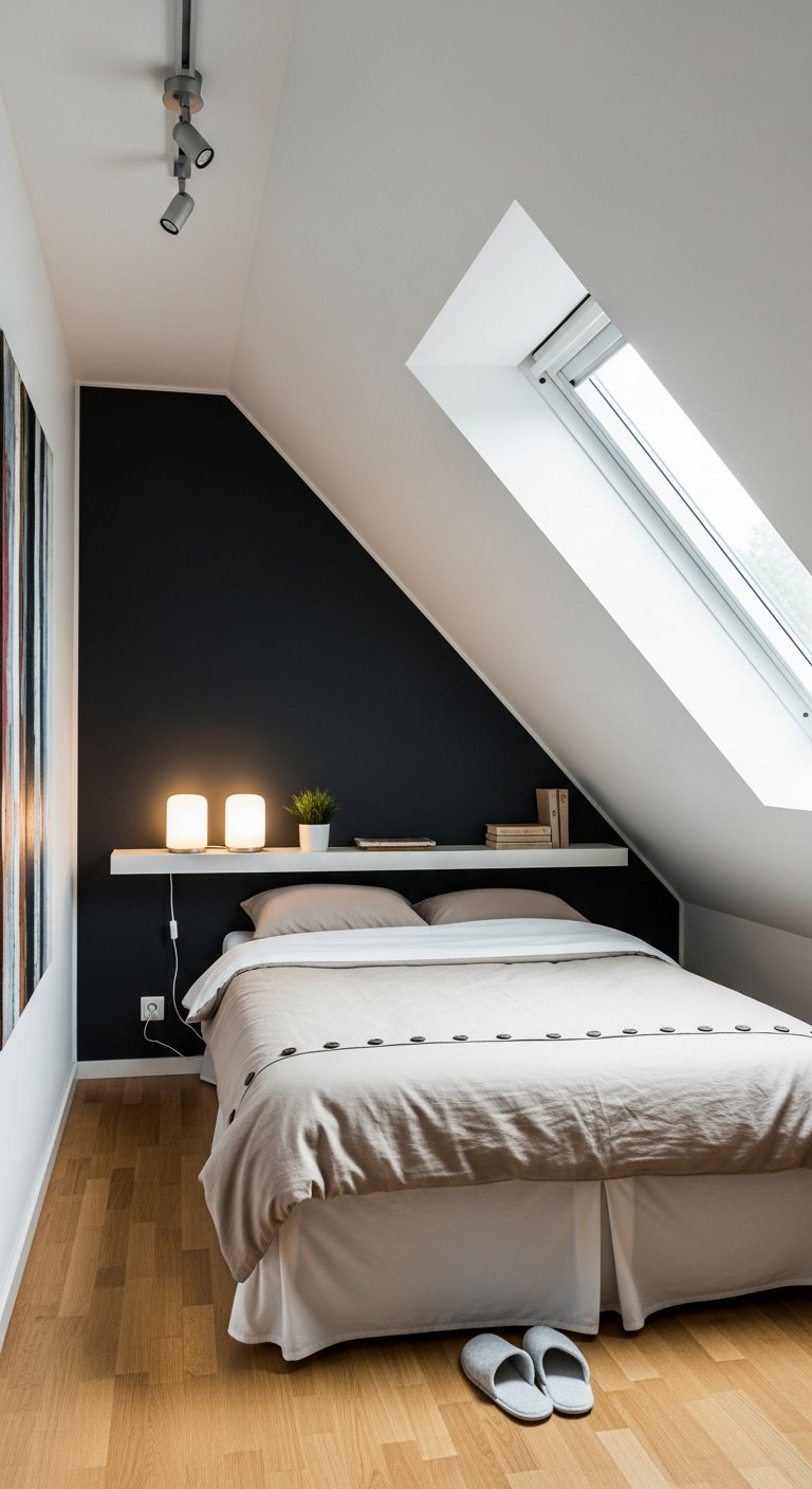 mur accent sombre moderne