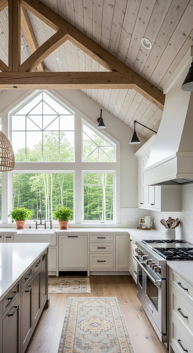 grande fenetre cuisine lumineuse