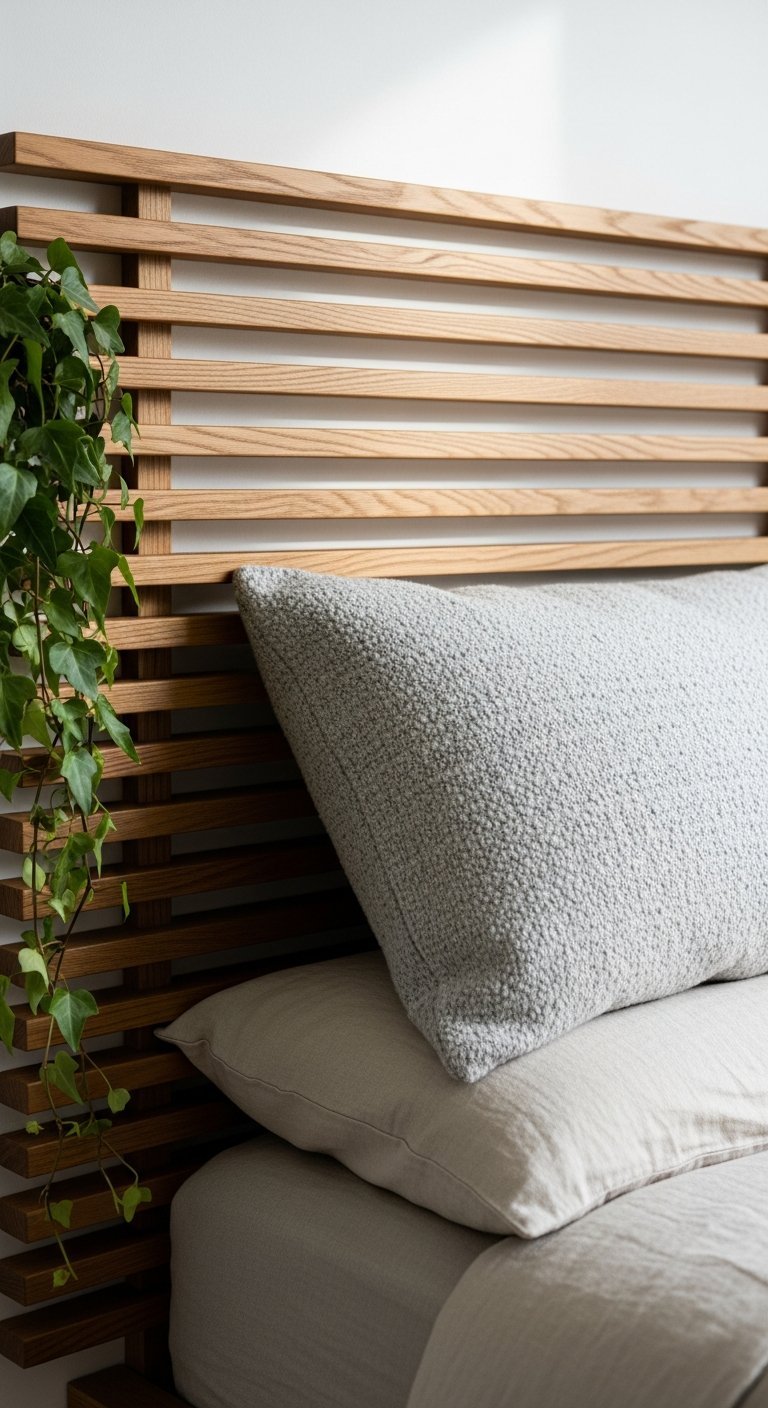 tete de lit tasseau horizontal lierre