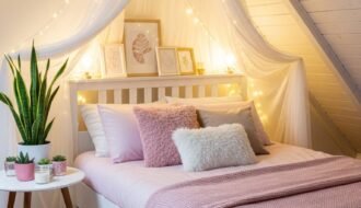 lit baldaquin voile feerique