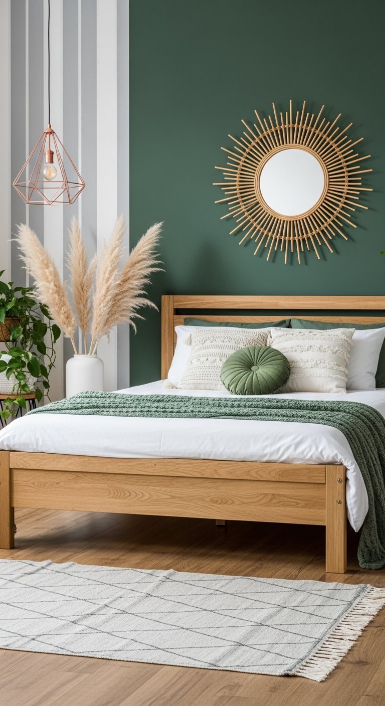 papier peint rayures boheme