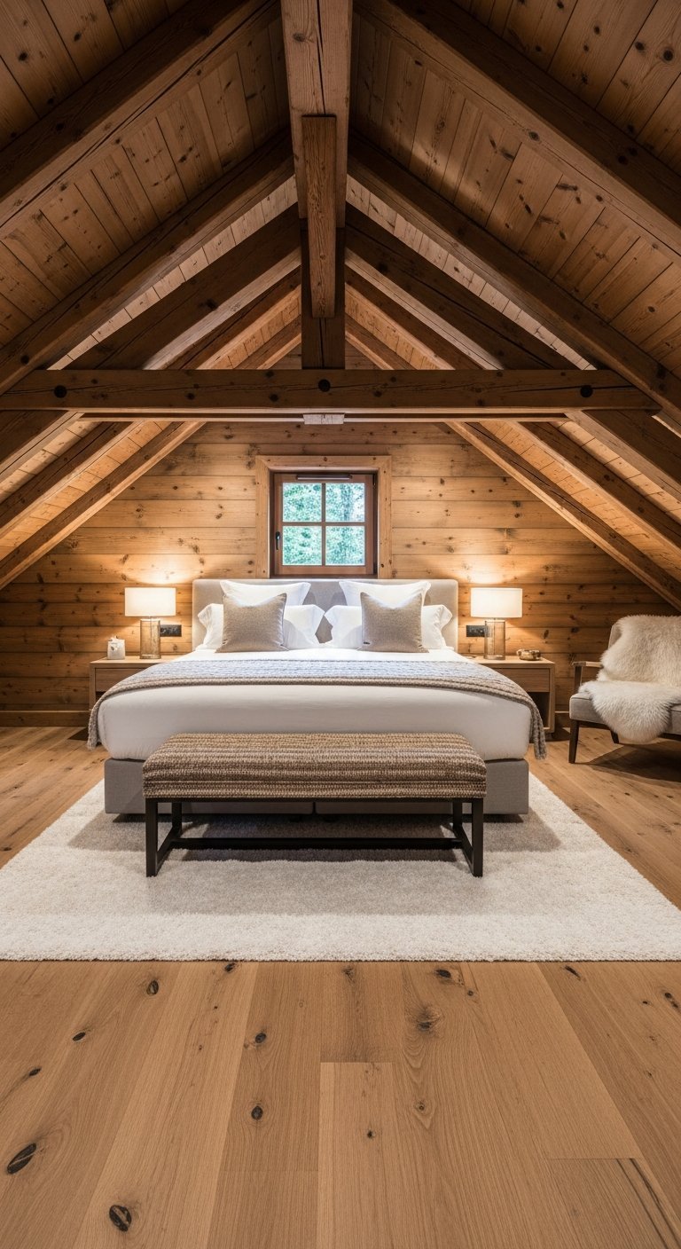 style chalet bois symetrie