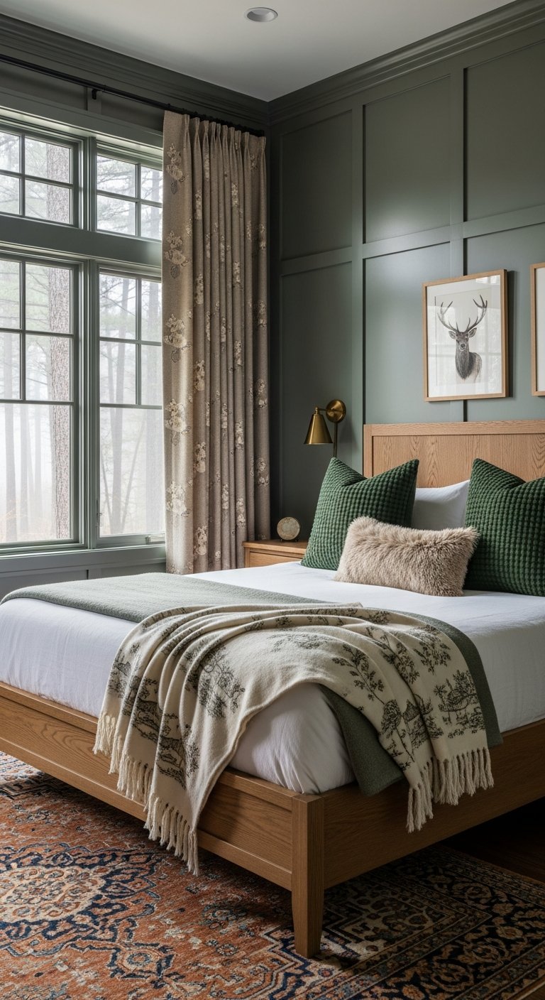 grande fenetre vue foret cosy