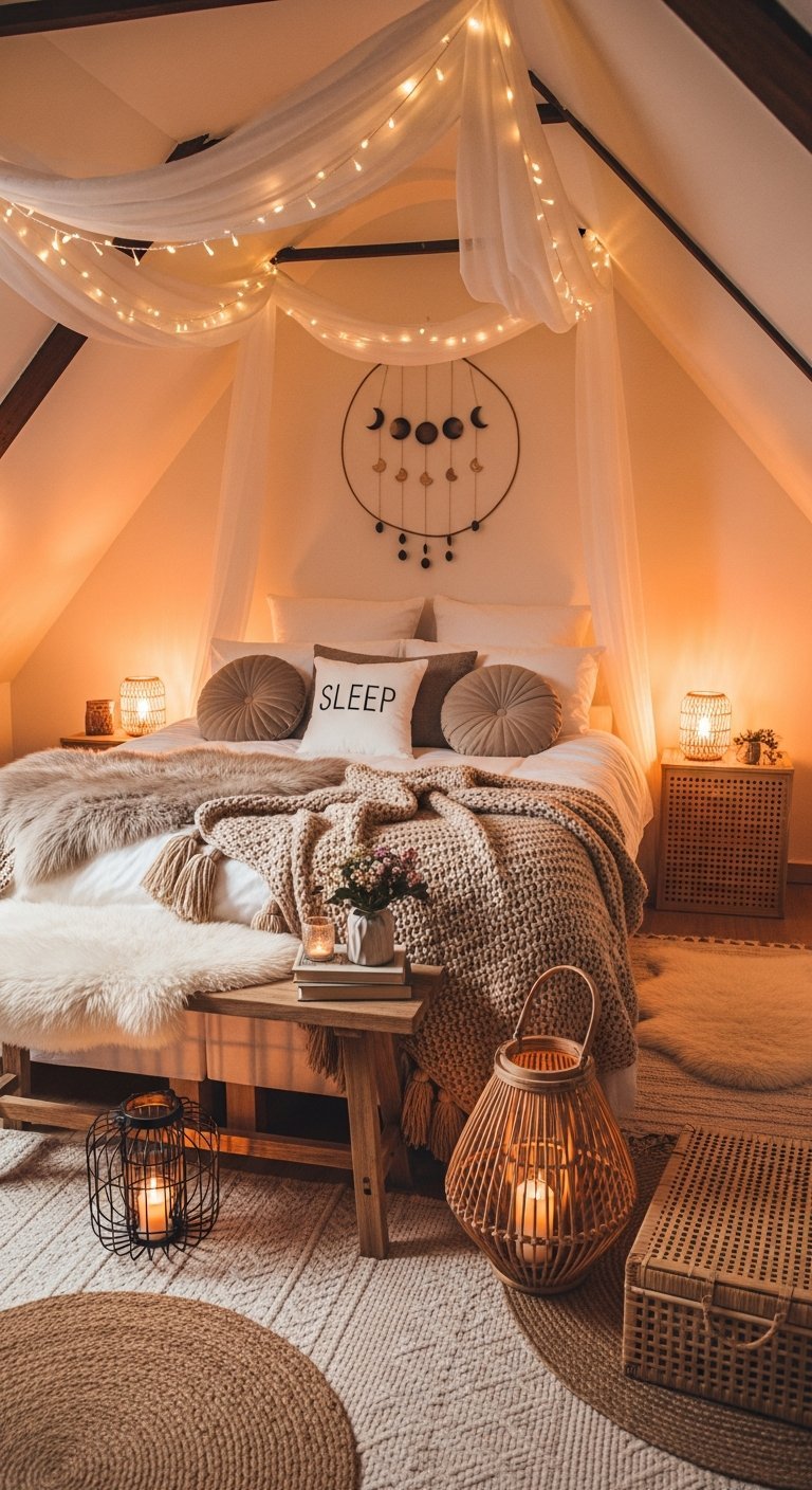 deco lune lanternes sol