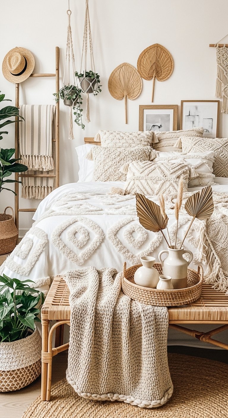 eventails palmier muraux echelle