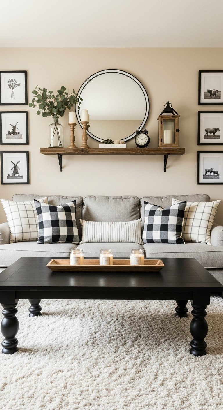 salon rustique farmhouse