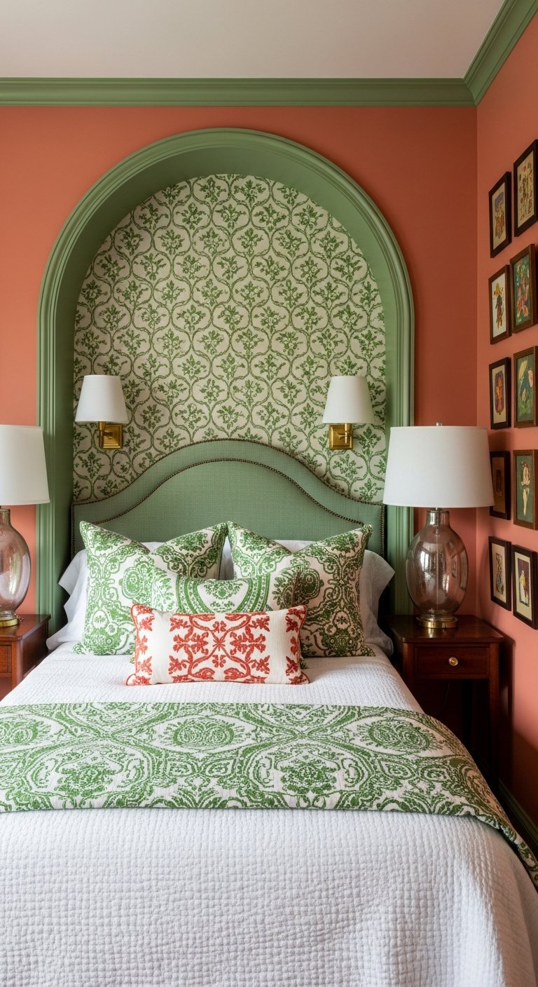 niche verte trompe l oeil