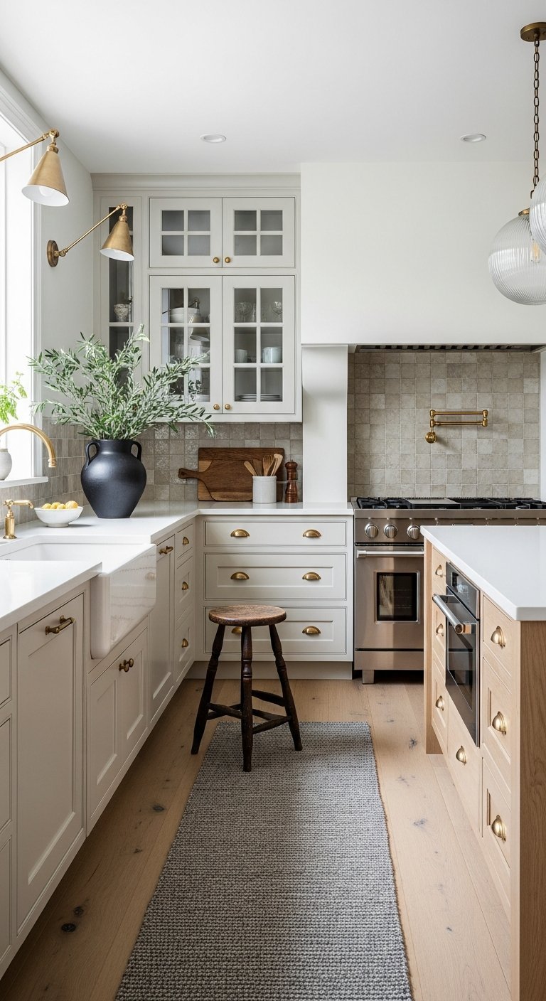 detail cuisine laiton vase noir