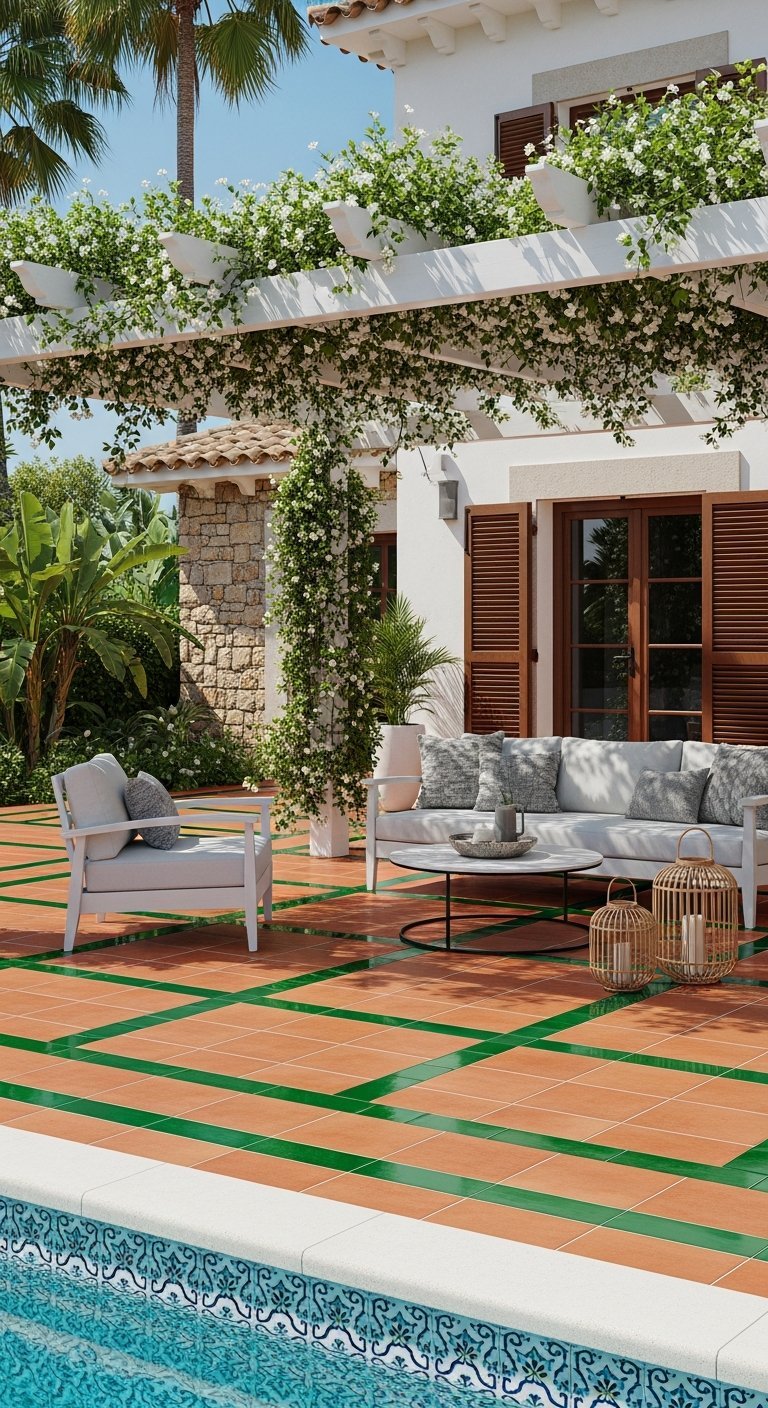 terrasse mediterraneenne terracotta
