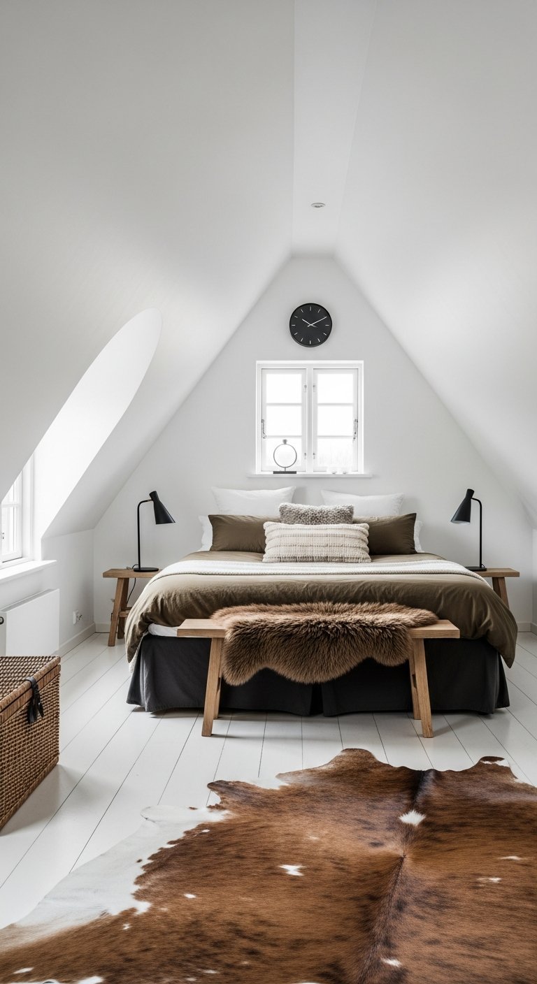 fenetre triangle tapis peau