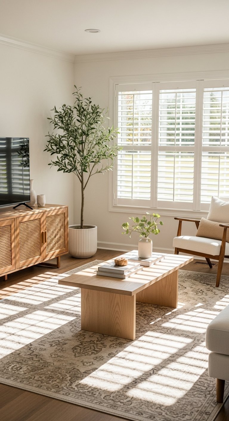 meuble cannage lumiere naturelle