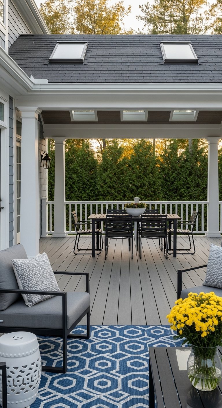 veranda ouverte moderne