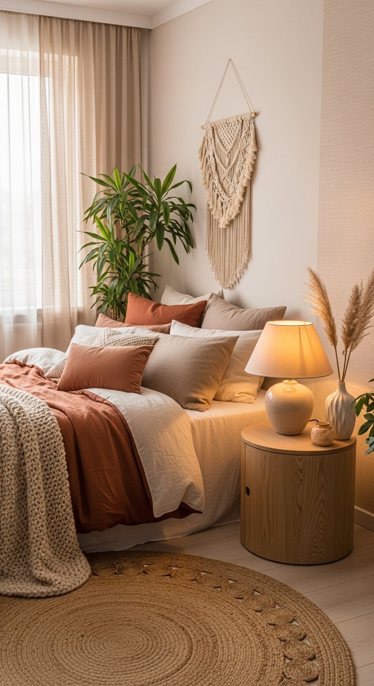 Tapis jute rond decoration naturelle