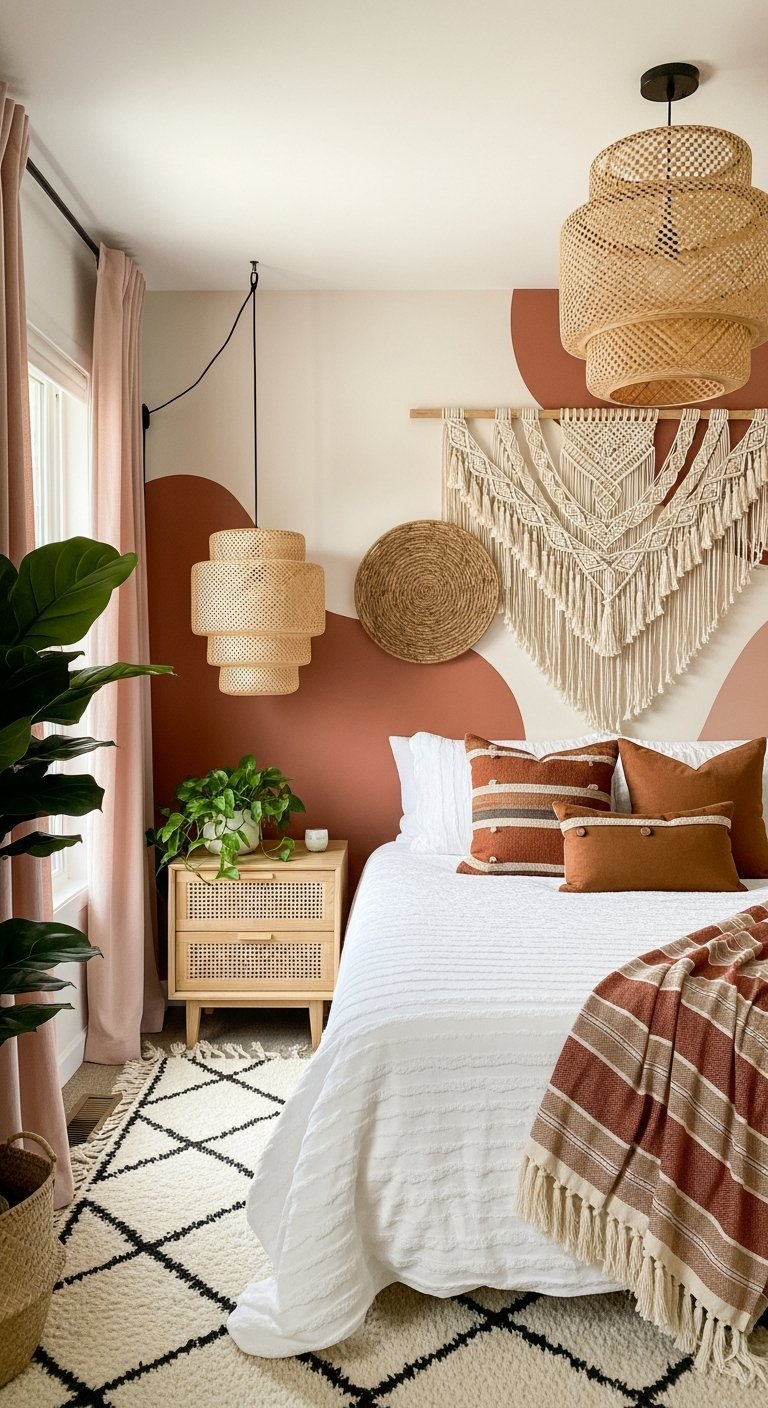 arche peinture terracotta macrame