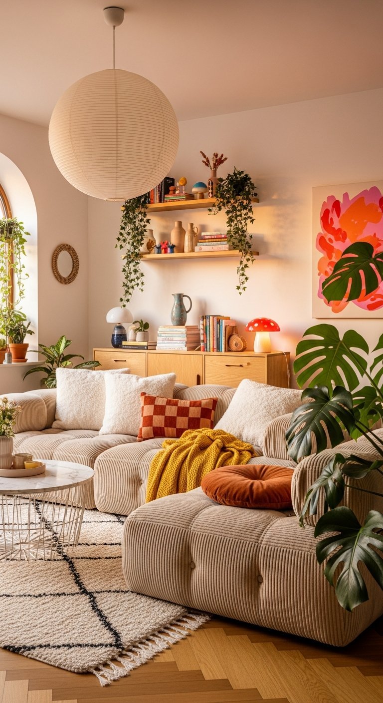 ambiance salon cosy soir